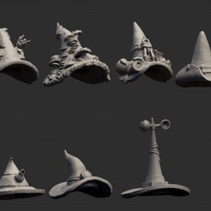 Seven Elderwood Hats from Aetherpunk28