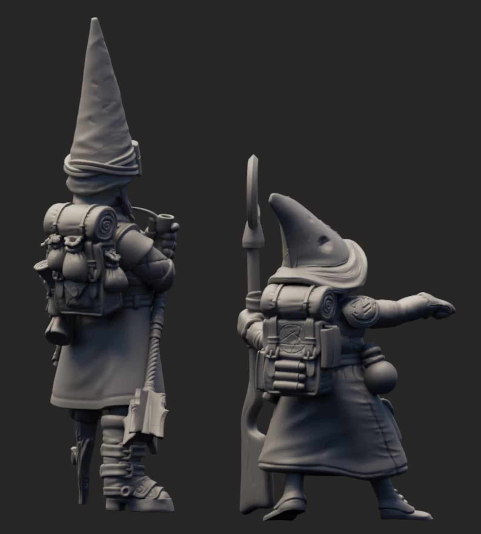 Aetherpunk28 Wizard Set 1 – Fantasy Miniatures for Tabletop RPGs & Wargaming - Image 4