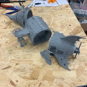 Aetherpunk28 Crashed Zeppelin terrain kit