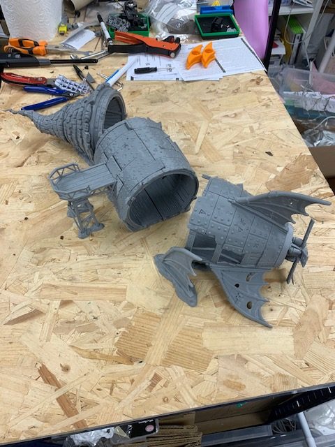 Aetherpunk28 Crashed Zeppelin terrain kit