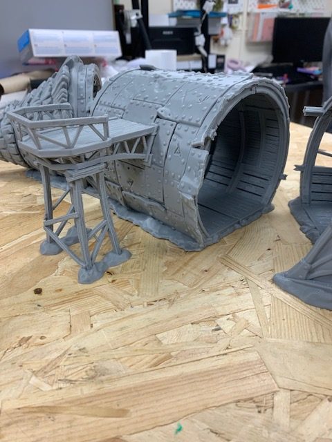 Aetherpunk28 Crashed Zeppelin terrain kit