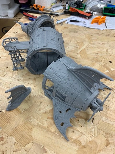 Aetherpunk28 Crashed Zeppelin terrain kit
