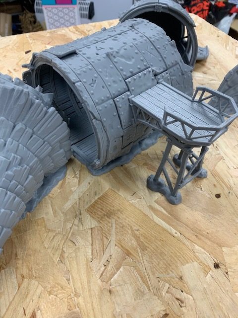 Aetherpunk28 Crashed Zeppelin terrain kit