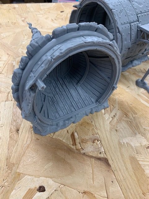 Aetherpunk28 Crashed Zeppelin terrain kit