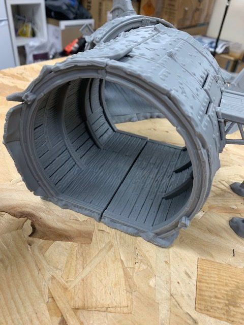 Aetherpunk28 Crashed Zeppelin terrain kit